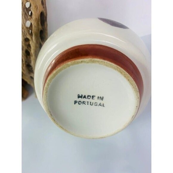 Vintage Hand Painted Ceramic MADE IN PORTUGAL Olive Oil Pitcher - Picture 4 of 5